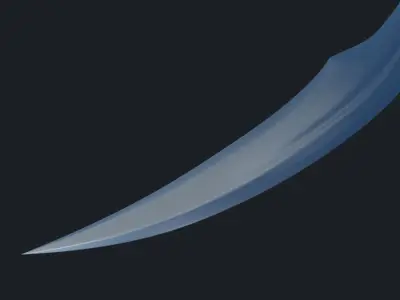 Scimitar Sword 3D model buy