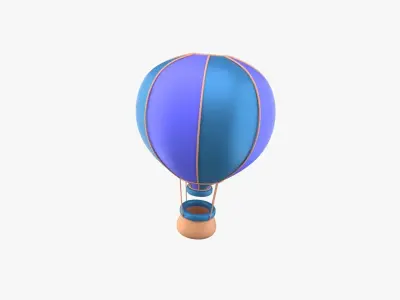 air balloon 3D model by slabdsgn