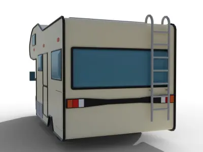RV - low poly Low-poly 3D model