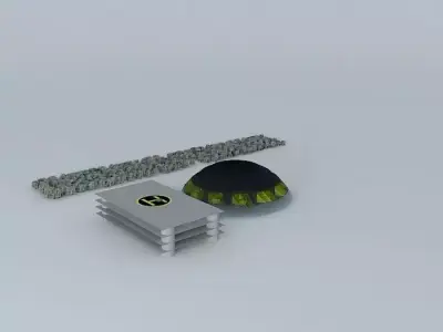 RAW main hub Philadelphia International Airport-Cargo Terminal Free 3D model