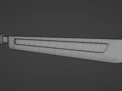 Steel sword PBR game ready 3D model