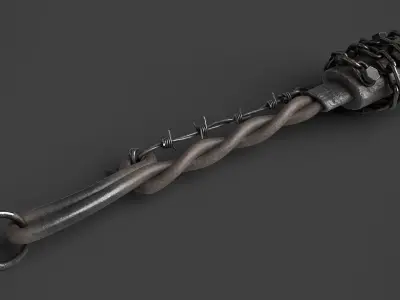 Modifiable Strike Weapon 04 Low-poly 3D model