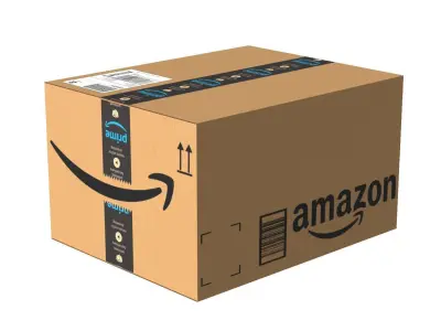 Amazon Box 2C PBR 08 Low-poly 3D model