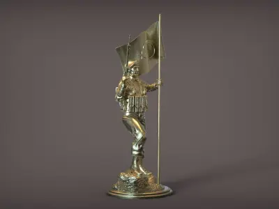 Commando Statue 3D print model purchase