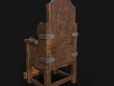 Medieval Torture Chair 3D model