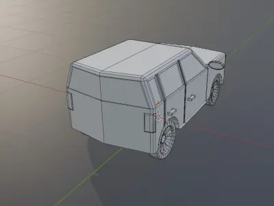 low poly jeep redy for games engine  Low-poly 3D model