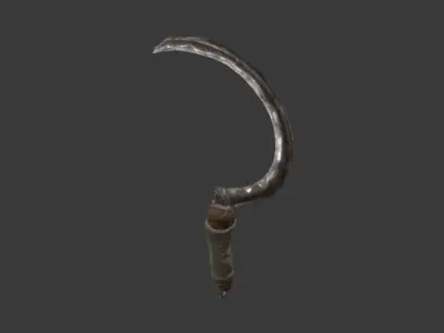 Next Gen AAA Sickle - game model lowpoly Low-poly 3D model