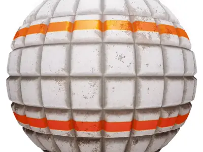 PBR Seamless Sci-Fi Texture 13 Low-poly 3D model