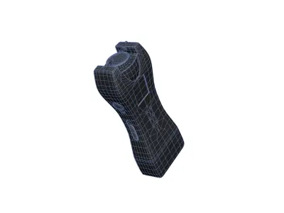 Stun Gun with Flashlight 3D model