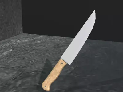 Knife Free 3D model 5