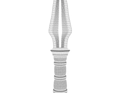 Dagger model for Game FX Low-poly 3D model