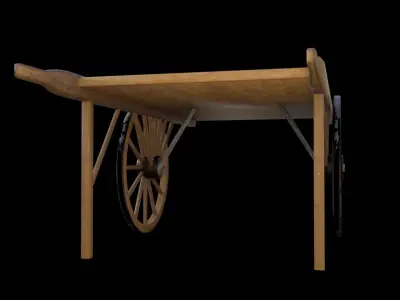 Old Cart Free 3D model