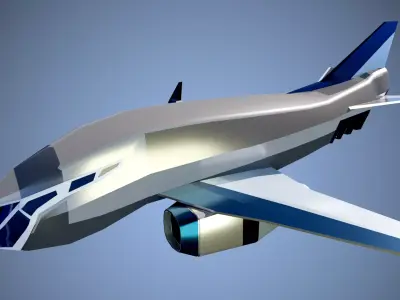 Futuristic Nasa Cargo plane 3D model