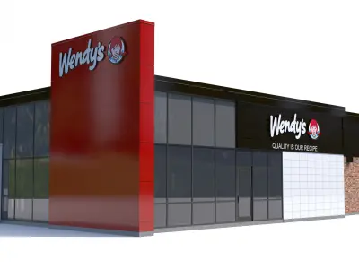 Fast Food Restaurant Collection 3D model