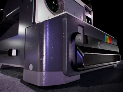 Polaroid 300 Low-poly 3D model