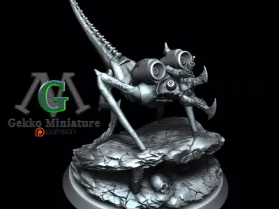 Minionmonster silver statue of bug 3D print model