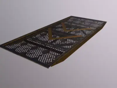 Crane Platform Seperate Low-poly 3D model