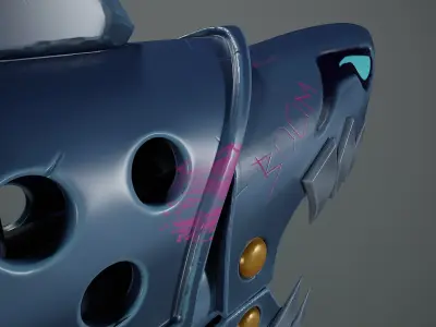 Fishbones Jinx Low-poly 3D model