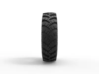 Military Ural tire OI-25 Scale 1 to 25 3D print model