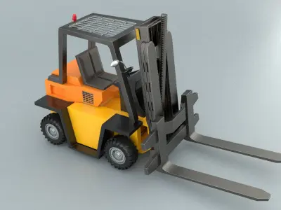 laos Forklift 3D model