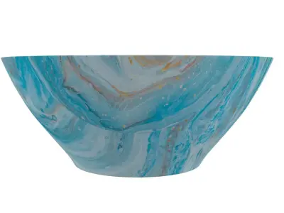 Bowl in Blue Color 3D model