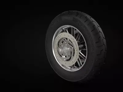 Motorcycle Rear Wheel 3D model purchase