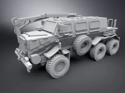 Bufallo MRAP Scale Model 3D print model