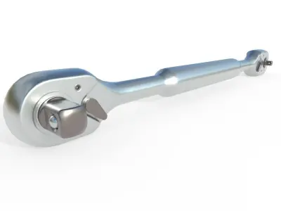 Ratcheting Wrench  01  Low-poly 3D model