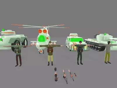 army pack 3D model