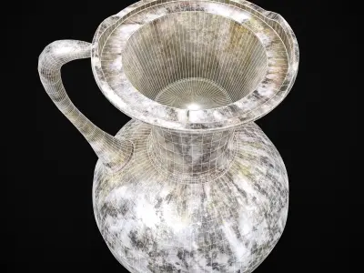 Marble Pitcher Low-poly 3D model