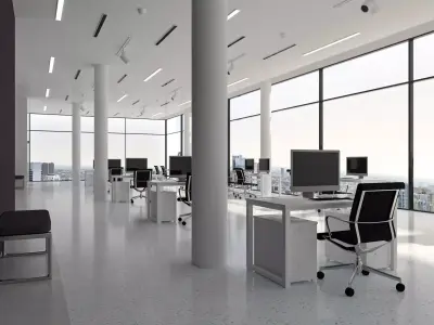 Modern Office interior 3D model get