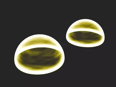 Animated Glowing Slime Orb Blender 3D VFX Asset Free low-poly 3D model