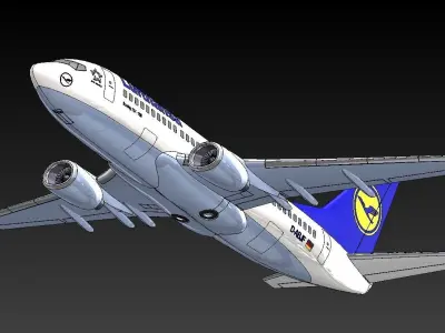 Boeing 737 NG 3D model