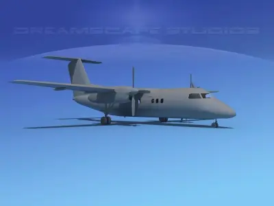 Dehaviland DHC-8 100 VBM 3D model