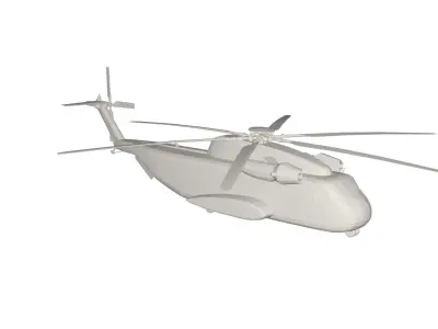 Military Helicopter concept 3D model