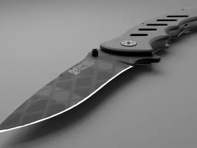 Mtech Tactical Folding Knife 3D model