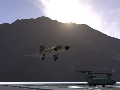 Mirage military jet 3D model
