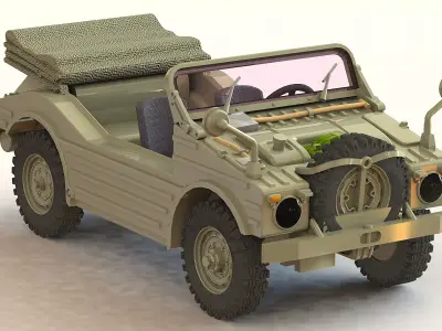 The Porsche 597 Jagdwagen  3D print model