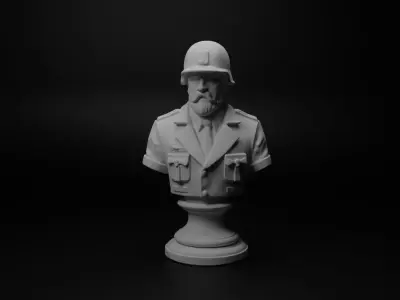 Battlefield Medic Bust Chess 3D print model buy