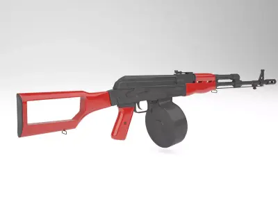 AK-47-long Barrel 3D model