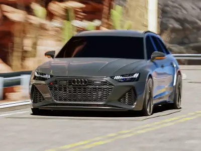 2020 Audi RS 6 Avant Free 3D model