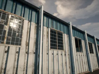 Military Outpost Building 01 Low-poly 3D model