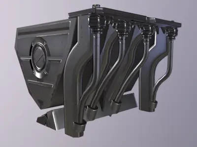 Corner Low-poly 3D model