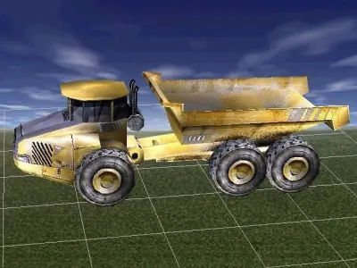 Industrial Truck Low-poly Low-poly 3D model
