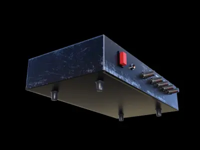 Old Mini Audio Amplifier Free 3D model