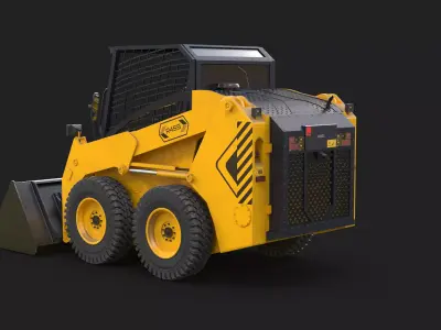 Modern Skid Steer Loader 3D model