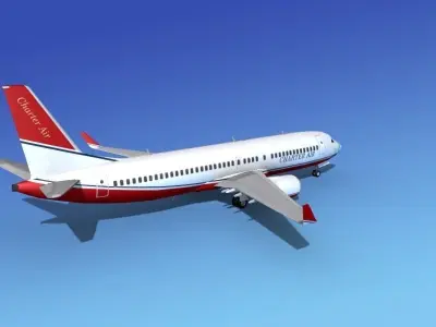 Boeing 737-800 Charter Air 3D model