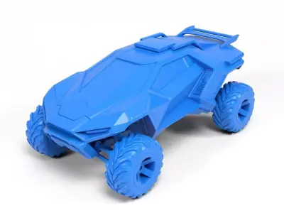 Sci-fi car 3D print model