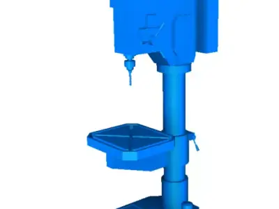 Furadeira de Coluna 3D model