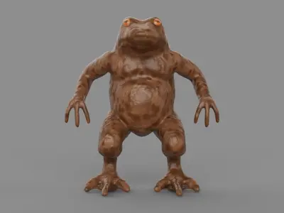 Ogama Yokai Low-poly 3D model